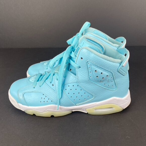 Air Jordan 6 Retro Pantone GG Still Blue Sneakers Size 5.5Y/Womens 7 - Picture 5 of 10